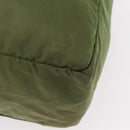 PRADA Shoulder Bag Nylon Green Silver Auth 154521-15