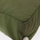 PRADA Shoulder Bag Nylon Green Silver Auth 154521-16