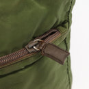 PRADA Shoulder Bag Nylon Green Silver Auth 154521-18
