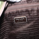 PRADA Shoulder Bag Nylon Green Silver Auth 154521-21