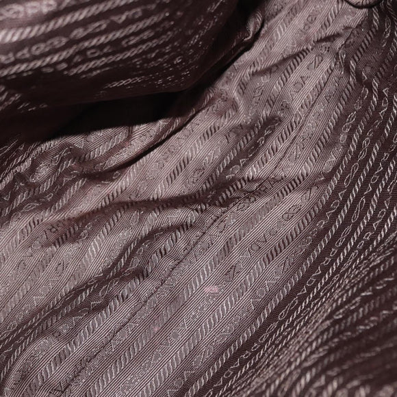 PRADA Shoulder Bag Nylon Green Silver Auth 154521