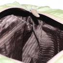 PRADA Shoulder Bag Nylon Green Silver Auth 154521-22