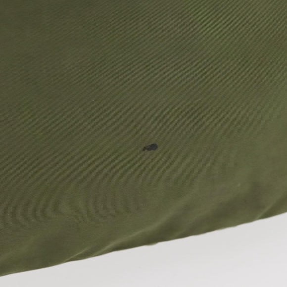 PRADA Shoulder Bag Nylon Green Silver Auth 154521
