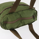 PRADA Shoulder Bag Nylon Green Silver Auth 154521-7