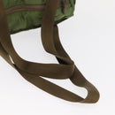 PRADA Shoulder Bag Nylon Green Silver Auth 154521-8