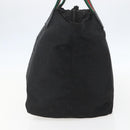 GUCCI GG Canvas Web Sherry Line Tote Bag Black Silver 131231 Auth 154522-4