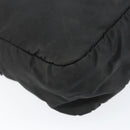 PRADA Shoulder Bag Nylon Black Silver Auth 154523-15