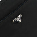 PRADA Shoulder Bag Nylon Black Silver Auth 154523-18