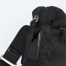 PRADA Shoulder Bag Nylon Black Silver Auth 154523-19