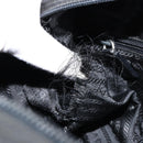 PRADA Shoulder Bag Nylon Black Silver Auth 154523-10