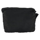 PRADA Shoulder Bag Nylon Black Silver Auth 154523-2