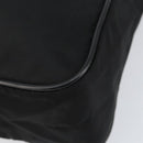 PRADA Schoudertas Nylon Zwart Zilver Authentiek 154524-9