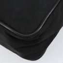 PRADA Schoudertas Nylon Zwart Zilver Authentiek 154524-14