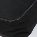 PRADA Schoudertas Nylon Zwart Zilver Authentiek 154524-15