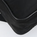 PRADA Schoudertas Nylon Zwart Zilver Authentiek 154524-16