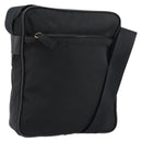 PRADA Schoudertas Nylon Zwart Zilver Authentiek 154524-1