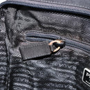 PRADA Schoudertas Nylon Zwart Zilver Authentiek 154524-21