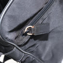 PRADA Shoulder Bag Nylon Black Silver Auth 154524-22