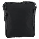 PRADA Schoudertas Nylon Zwart Zilver Authentiek 154524-2