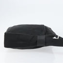 PRADA Schoudertas Nylon Zwart Zilver Authentiek 154524-3