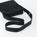 PRADA Schoudertas Nylon Zwart Zilver Authentiek 154524-7