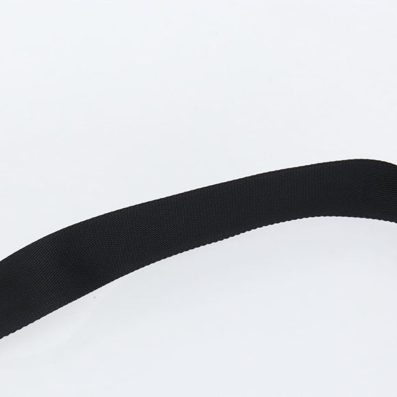 PRADA Schoudertas Nylon Zwart Zilver Authentiek 154524