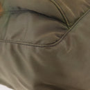PRADA Shoulder Bag Nylon Khaki Gold Auth 154525-15