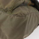 PRADA Shoulder Bag Nylon Khaki Gold Auth 154525-16