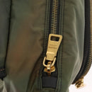 PRADA Shoulder Bag Nylon Khaki Gold Auth 154525-21