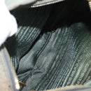 PRADA Shoulder Bag Nylon Khaki Gold Auth 154525-11