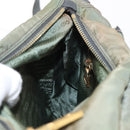 PRADA Shoulder Bag Nylon Khaki Gold Auth 154525-24