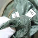 PRADA Shoulder Bag Nylon Khaki Gold Auth 154525-12