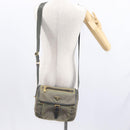PRADA Shoulder Bag Nylon Khaki Gold Auth 154525-28
