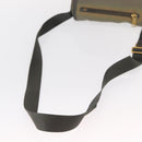 PRADA Shoulder Bag Nylon Khaki Gold Auth 154525-7
