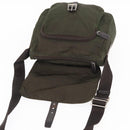 PRADA Shoulder Bag Nylon Khaki Silver Auth 154526-17
