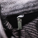 PRADA Shoulder Bag Nylon Khaki Silver Auth 154526-24