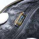 LOEWE Anagram Shoulder Bag Leather Green Auth 154527-17