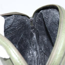 LOEWE Anagram Shoulder Bag Leather Green Auth 154527-18