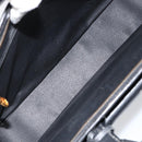 CELINE Hand Bag Leather Black Gold Auth 154528-11