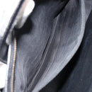 CELINE Hand Bag Leather Black Gold Auth 154528-22