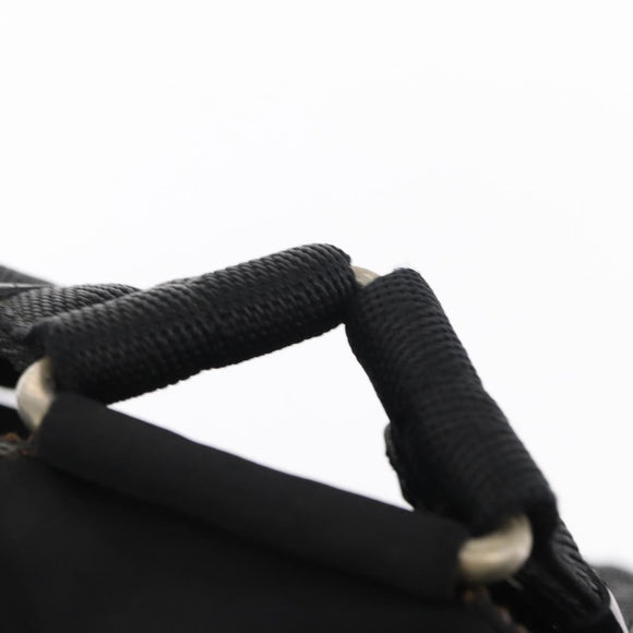 PRADA Backpack Nylon Black Silver Auth 154529