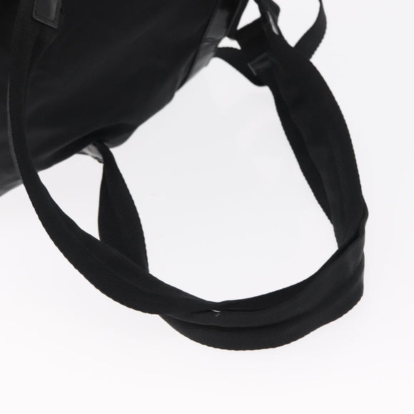 PRADA Backpack Nylon Black Silver Auth 154529