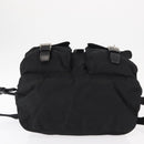PRADA Backpack Nylon Black Silver Auth 154529-5
