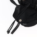 PRADA Backpack Nylon Black Silver Auth 154529-22