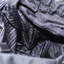 PRADA Backpack Nylon Black Silver Auth 154529-24