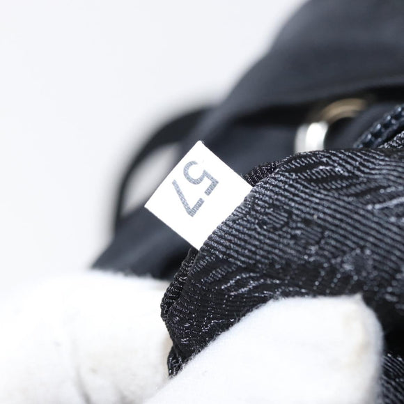 PRADA Backpack Nylon Black Silver Auth 154529