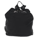 PRADA Backpack Nylon Black Silver Auth 154529-2