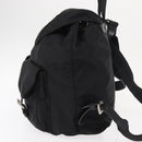 PRADA Backpack Nylon Black Silver Auth 154529-3
