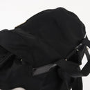 PRADA Backpack Nylon Black Silver Auth 154529-6