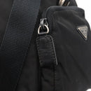PRADA Backpack Nylon Black Silver Auth 154530-21